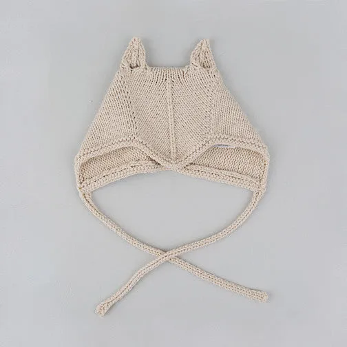 Chou Oatmeal Knit Bonnet