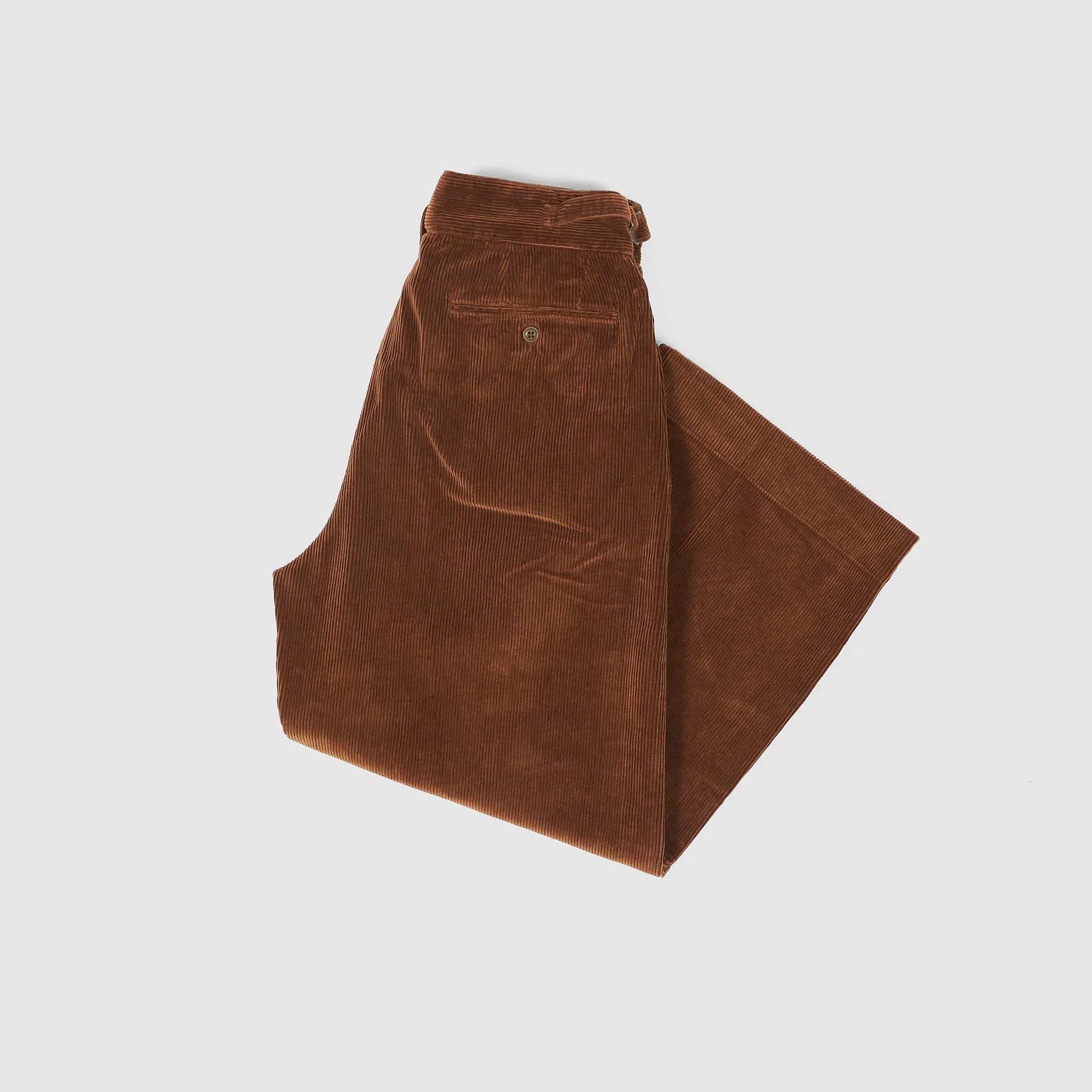 Double RL Ladies Cropped Corduroy Wide-Leg Trousers