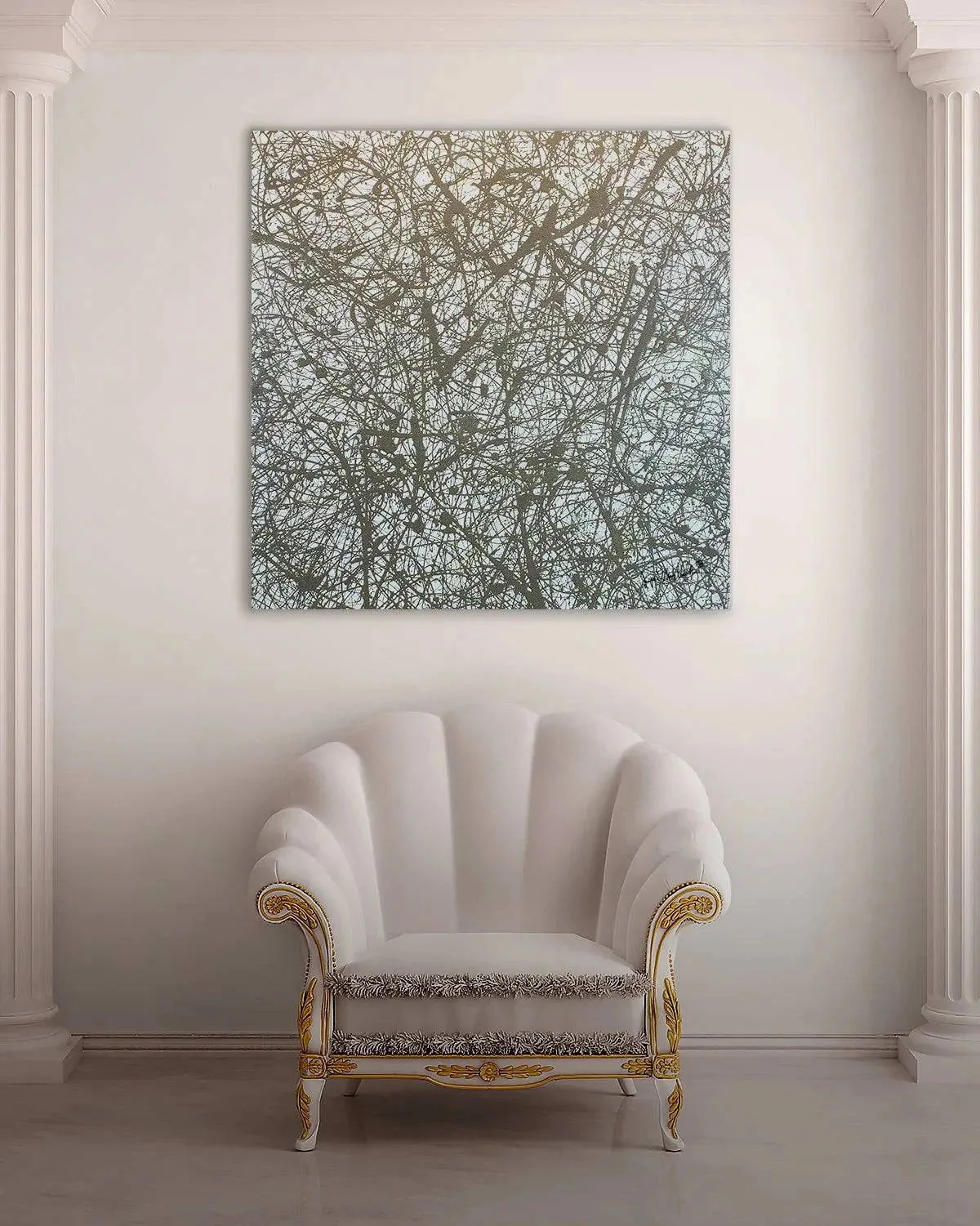 Gold Galaxy  (Print on Canvas)