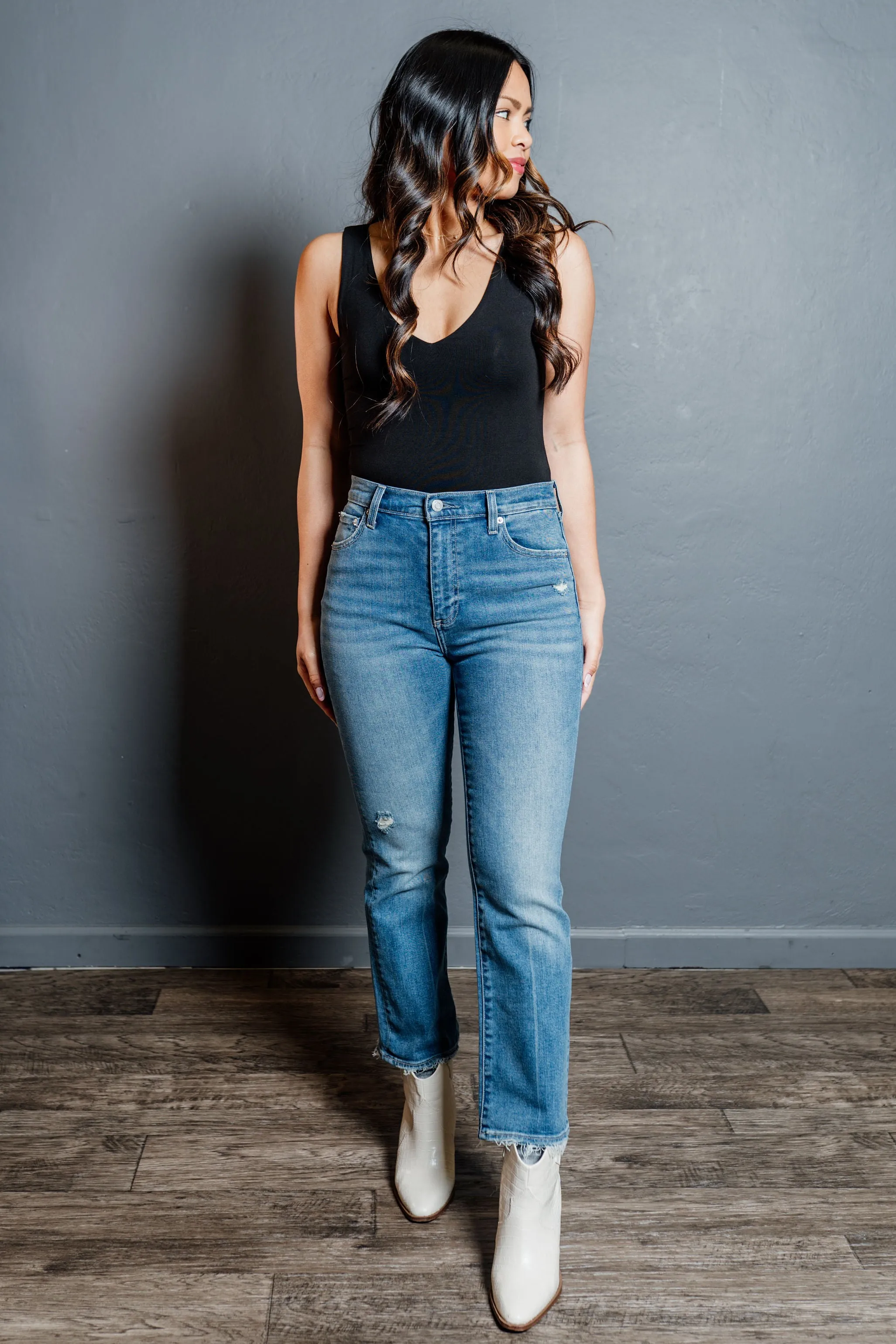 High Rise Crop Skinny Lennon Bootcut
