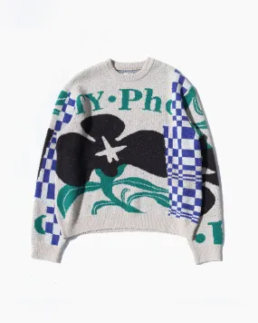 Intarsia-Knit Jumper