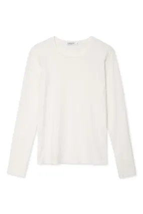 Stateside Cloud Jersey Long Sleeve Crew in Paper